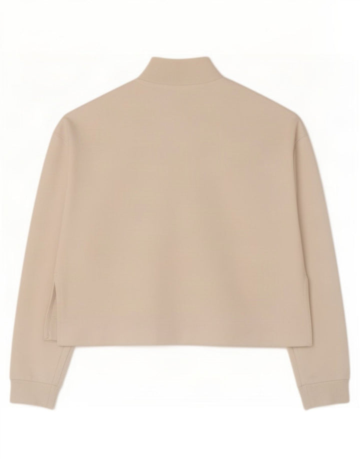 Giacca da ginnastica oversize da donna Arena UK 10 piccola in cotone bianco