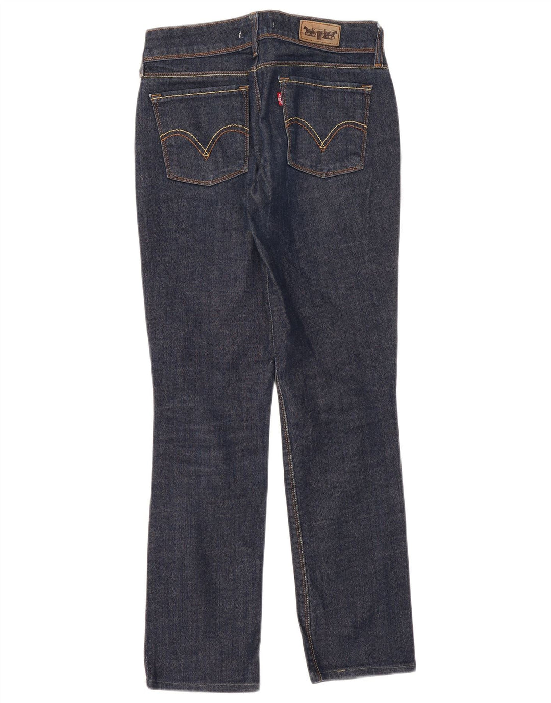 LEVI'S Womens 571 Slim Jeans W32 L30 Navy Blue Cotton