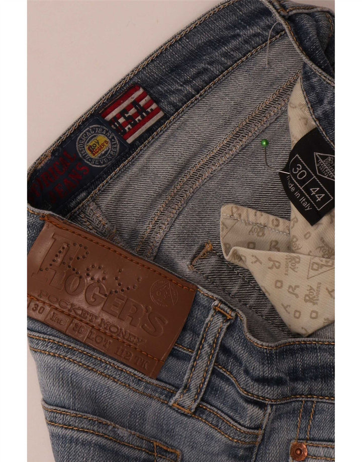 Damskie jeansy slim Roy Rogers W30 L31 niebieskie