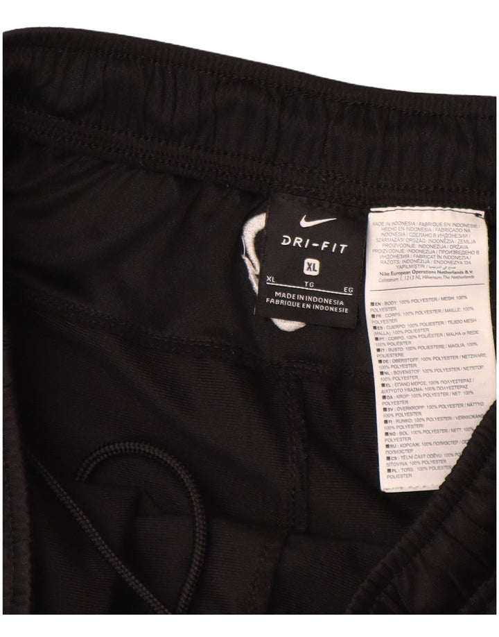 Nike Mens Dri Fit Graphic Sport Shorts XL Black Polyester