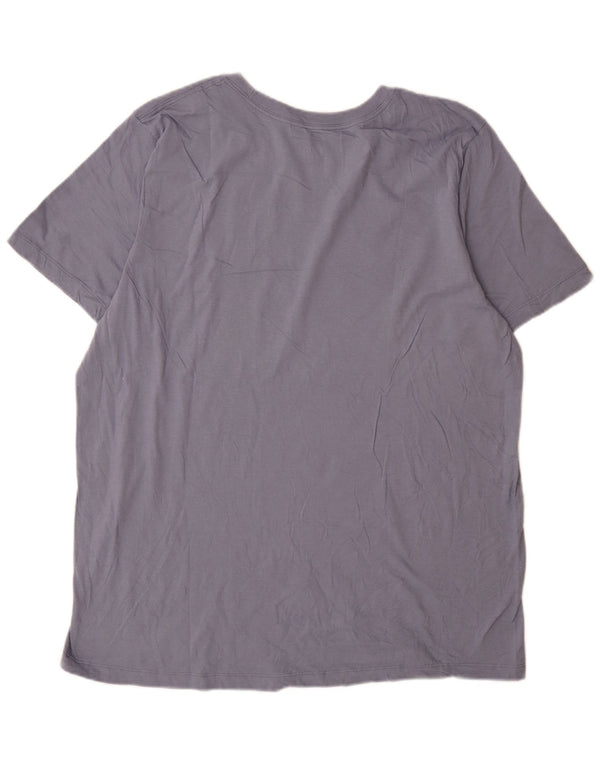 Nike grafisk T-shirt top til mænd XL marineblå bomuld