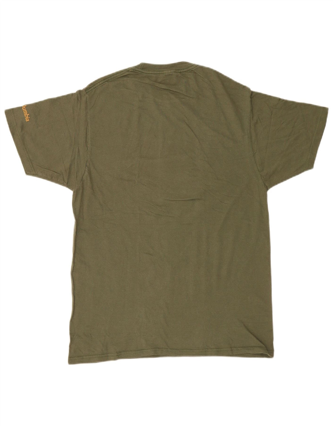 Columbia Mens Graphic T-Shirt Top Medium Green Cotton