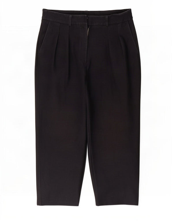 Marks & Spencer Pantalones Chinos Cortos para Mujer UK 40 Large W34 L24 Negro