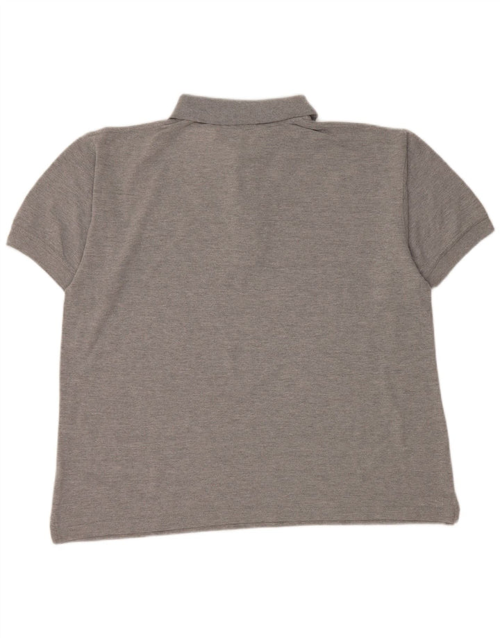 Reebok Mens Polo Shirt Large Grey Flecked Cotton