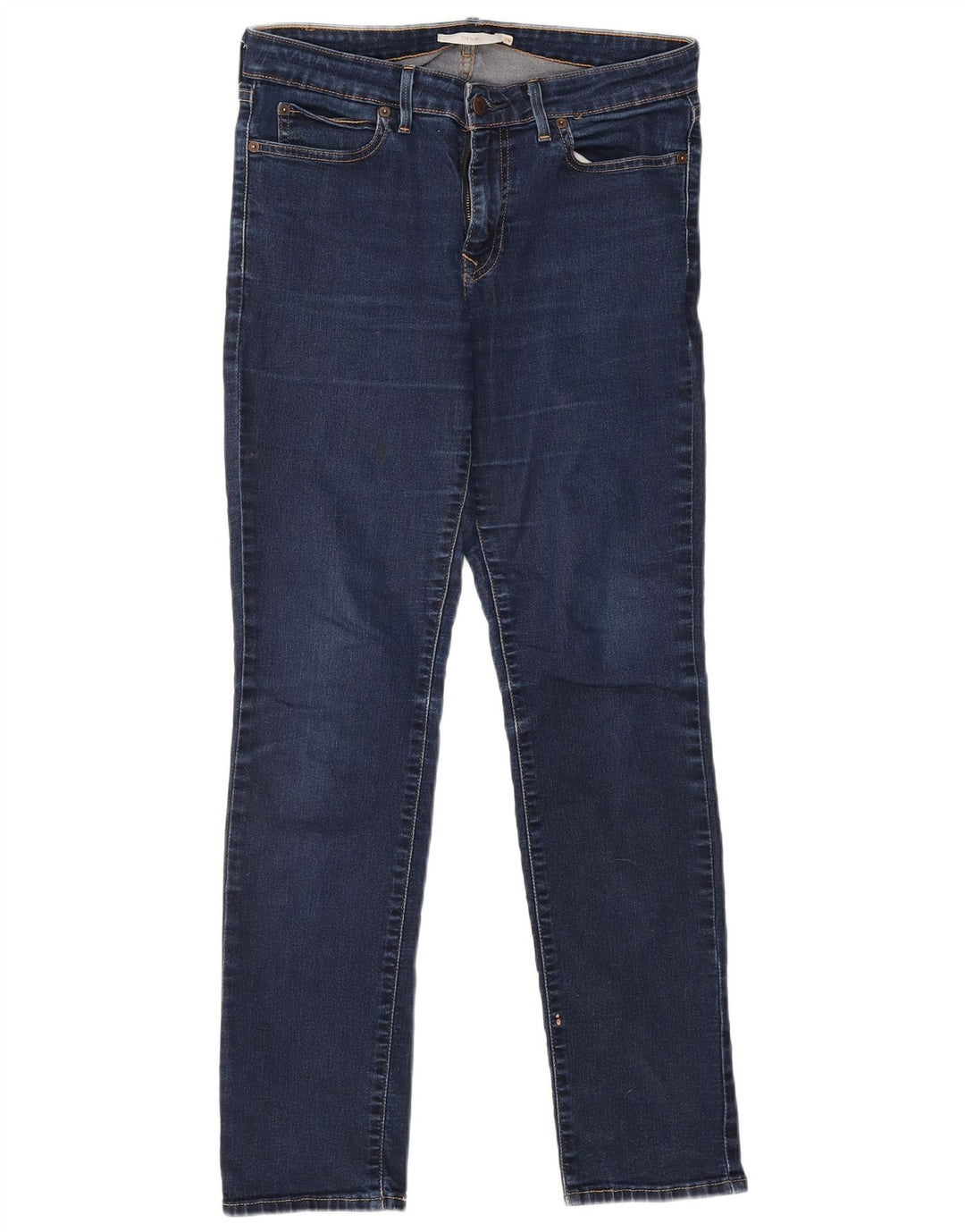 LEVI'S Womens 712 Slim Jeans W29 L30 Navy Blue Cotton