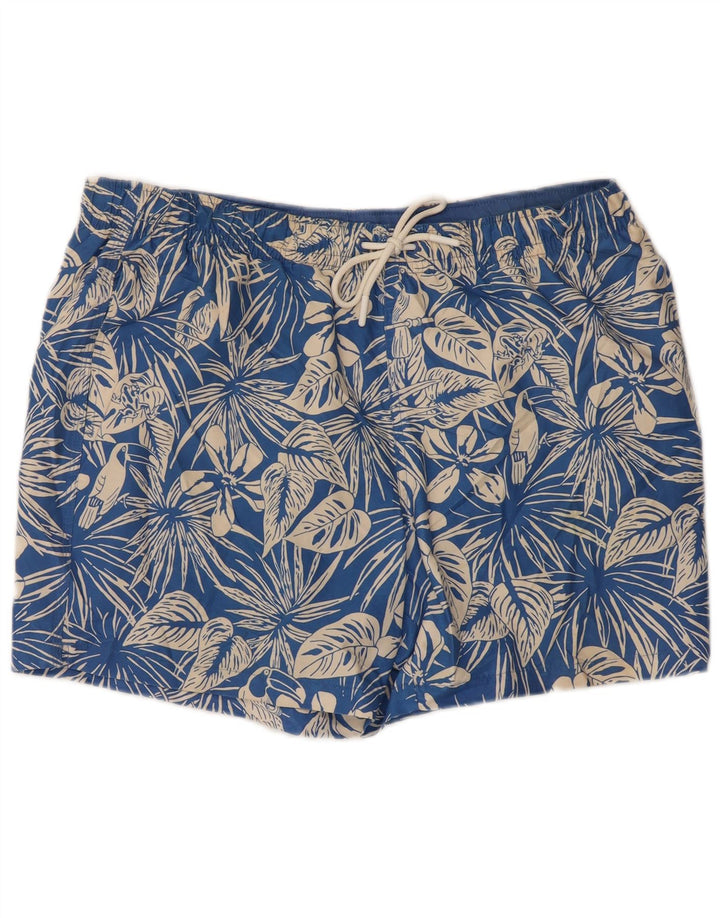 Marks & Spencer Badeshorts til mænd store blå blomster polyester