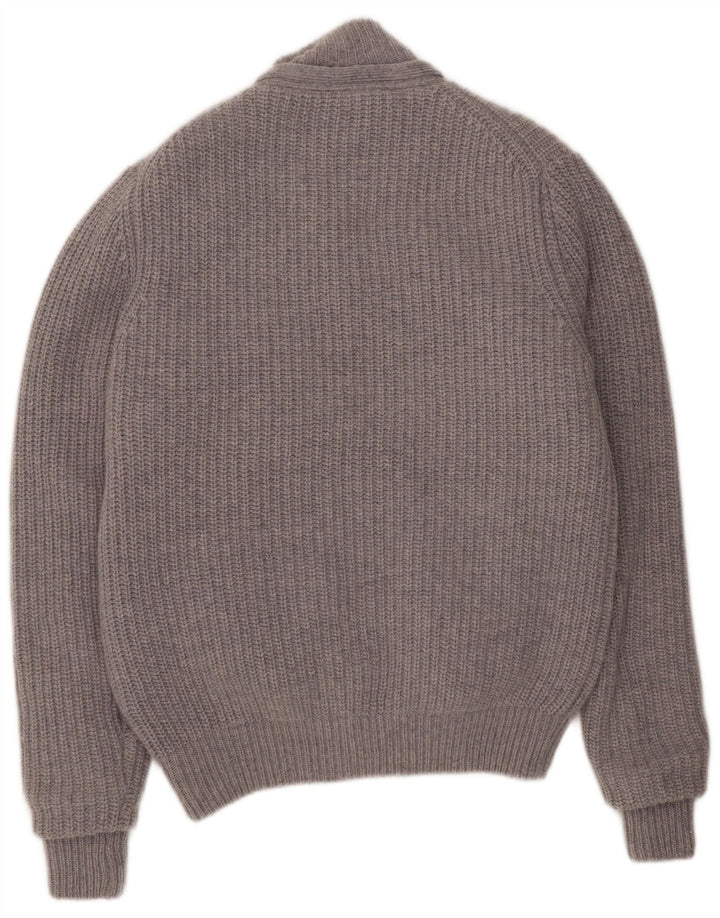 Giacca a vento in maglia da uomo Paul Taylor UK 38 Lana grigio medio