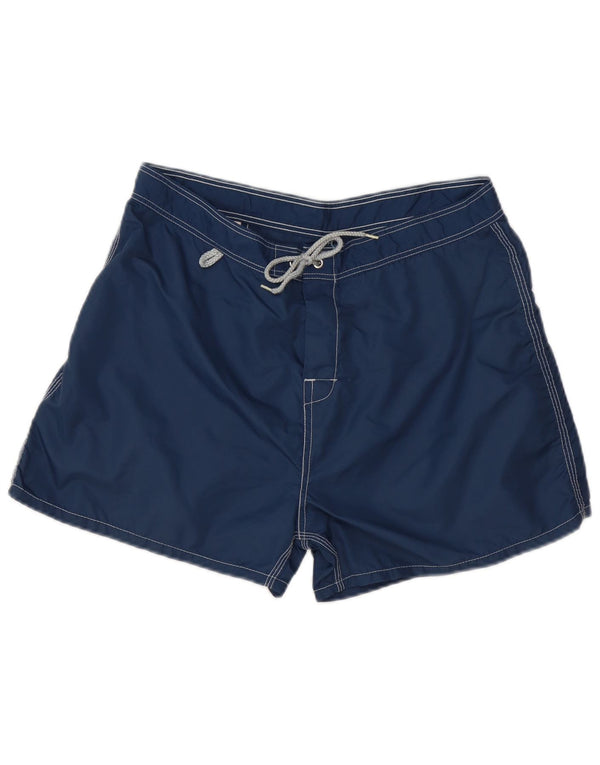 Sundek Mens Natação Shorts Grande Azul Marinho Colourblock Nylon