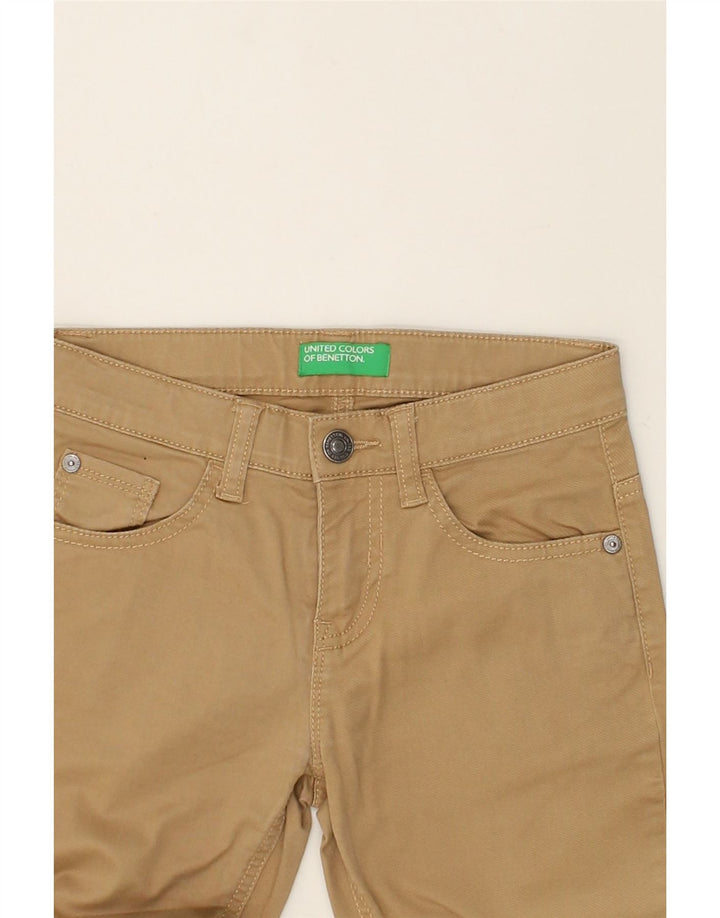 BENETTON Girls Slim Casual Trousers 9-10 Years W24 L23 Beige | Vintage Benetton | Thrift | Second-Hand Benetton | Used Clothing | Messina Hembry 
