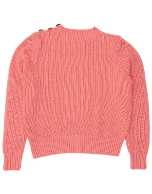 Marks & Spencer - Jersey corto con cuello redondo para mujer, talla 40, color rosa medio