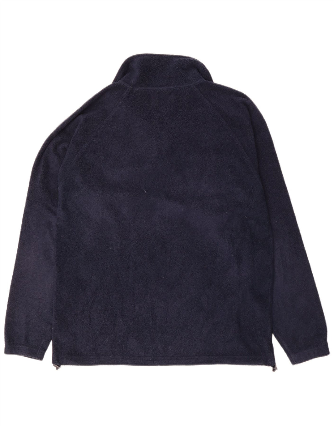 Kappa Herren-Fleecepullover mit Reißverschluss am Hals, groß, marineblaues Polyester