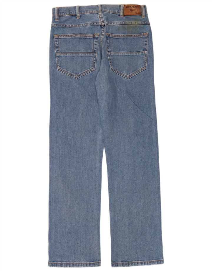 Jeans dritti da uomo Farah W30 L32 in cotone blu