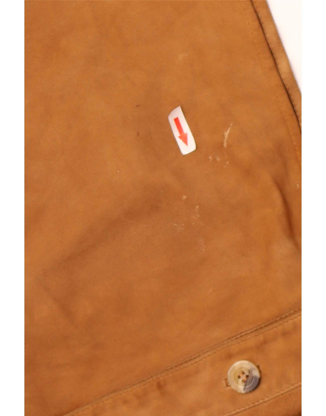 Vintage Womens Suede Jacket IT 42 Medium Beige Leather