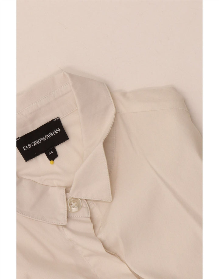 Emporio Armani Womens Formal Shirt IT 44 Medium White