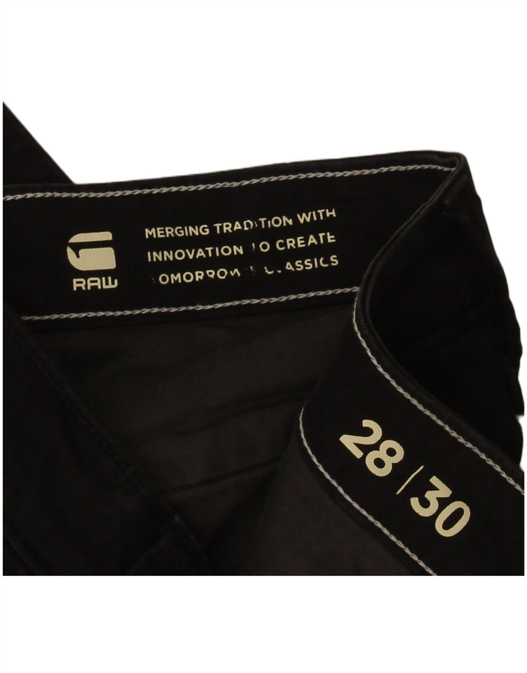 G-Star Mens Slim Chino Trousers W28 L30 Black