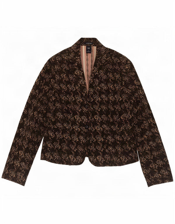 Jachetă pentru femei Gap cu 2 nasturi US 8 Medium Khaki Floral Bumbac