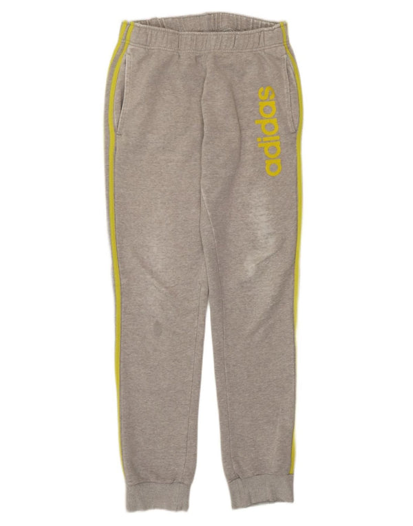 Adidas Mens Graphic Tracksuit Trousers Joggers Small  Grey Cotton