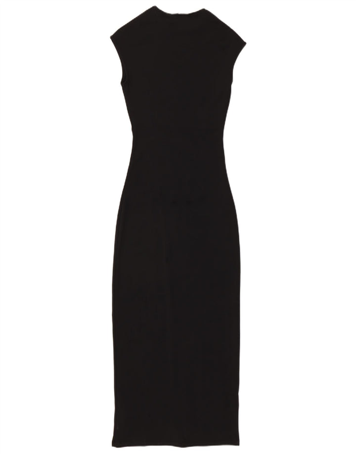 ZARA Womens Sleeveless Maxi Dress UK 10 Small Black Polyamide