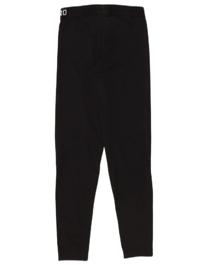 Leggings grafici Nike Dri Fit da donna UK 12 medio nero poliestere