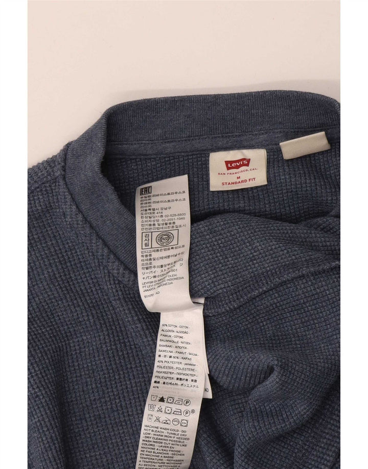 Levi's Haut à Manches Longues Coupe Standard Homme Bleu Marine Moyen Coton
