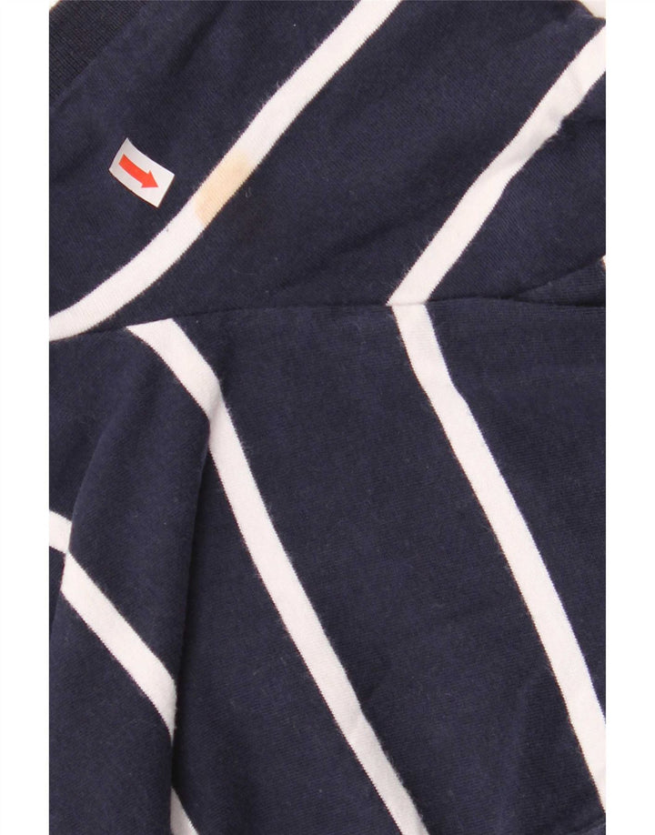 Polo da uomo Superdry in cotone a righe medie blu navy
