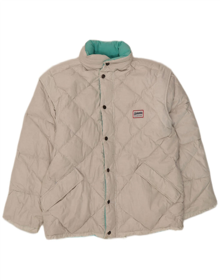Dolomite Chaqueta acolchada reversible con capucha para hombre UK 36 Small Poliéster blanco