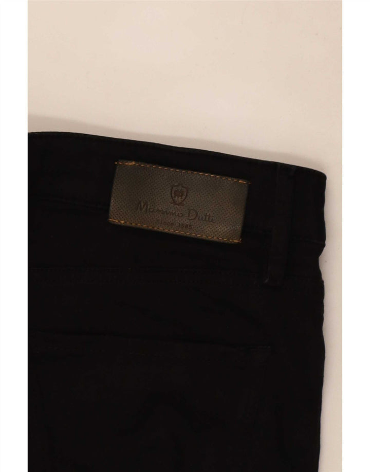 Женские укороченные джинсы Massimo Dutti W32 L25 черные