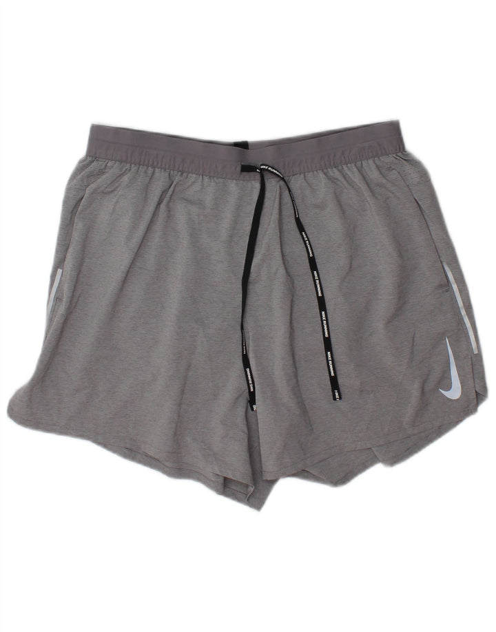 Nike Herre Dri Fit sportsshorts, store grå polyester