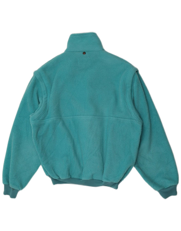Aesse Chaqueta Polar Hombre UK 38 Medium Turquesa Poliéster Deportes