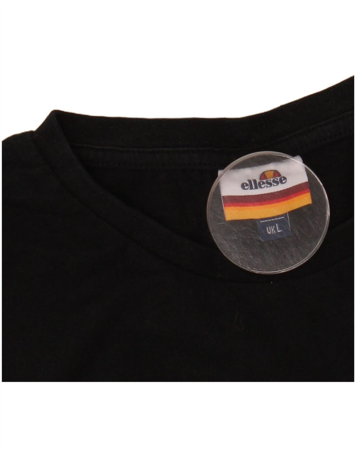 Ellesse Herre T-Shirt Top Stor Sort