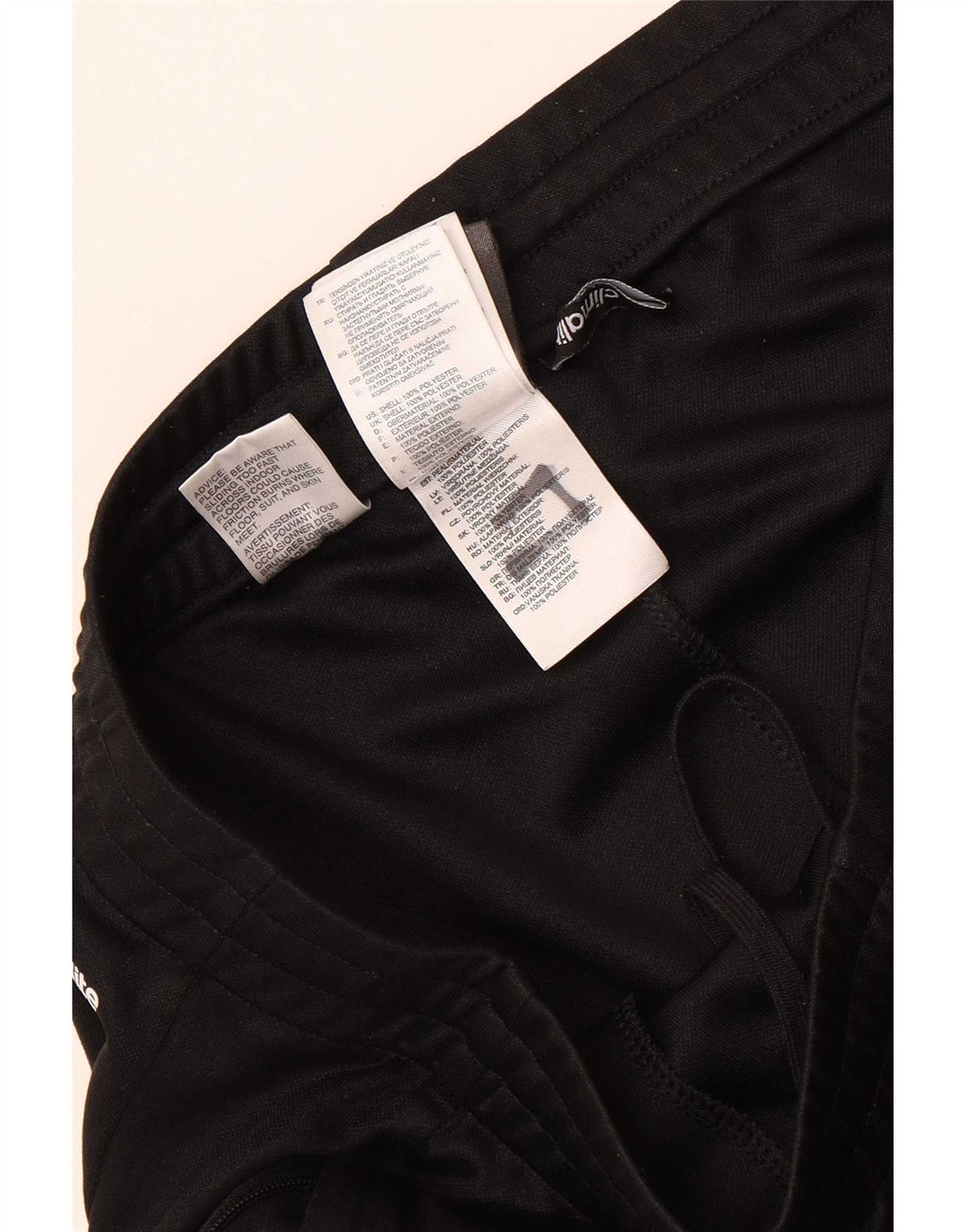 Pantaloni da tuta Adidas Climalite da uomo medio poliestere nero