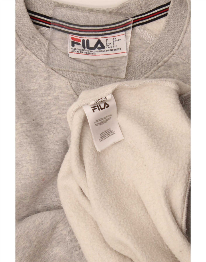 Fila Hombre Sudadera Jumper Small Gris Algodón
