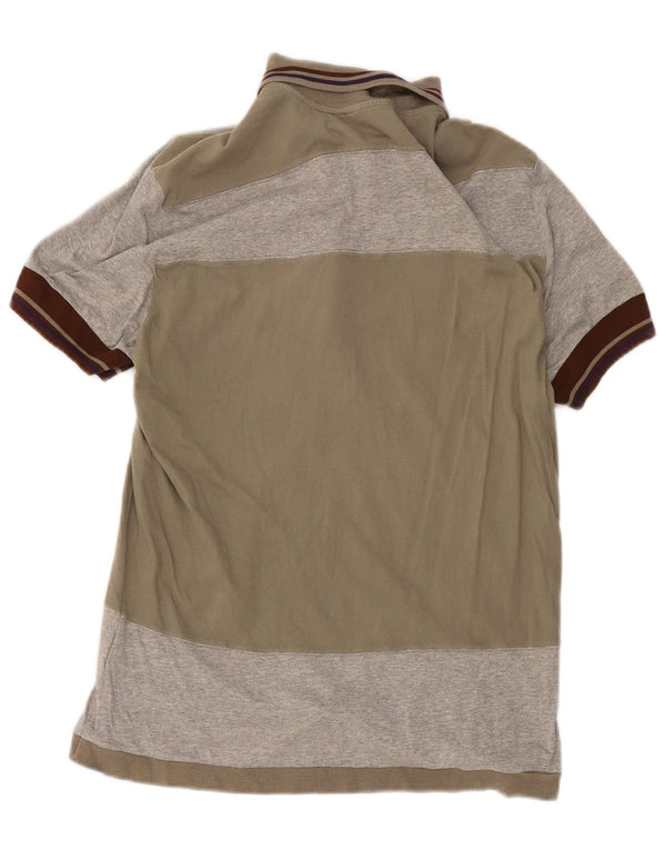 CNC Costume National Mens Polo Shirt EU 36 Small Grey Colourblock