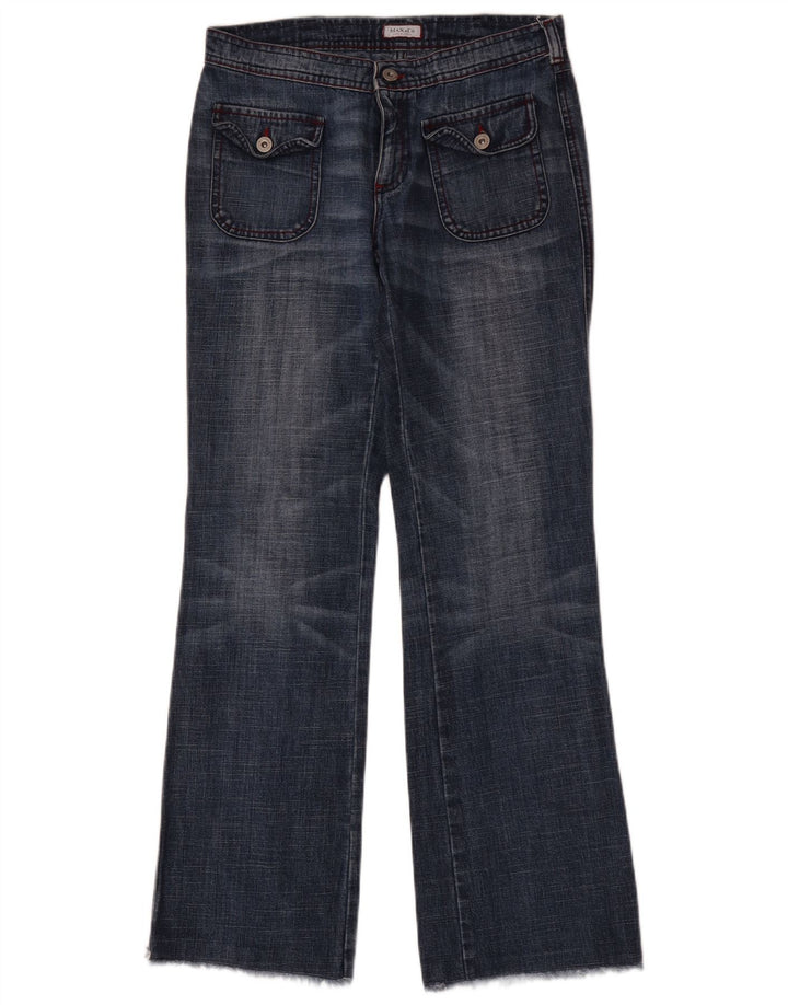 Max & Co. Blugi evazați pentru femei IT 42 Medium L30 L32 Bumbac albastru