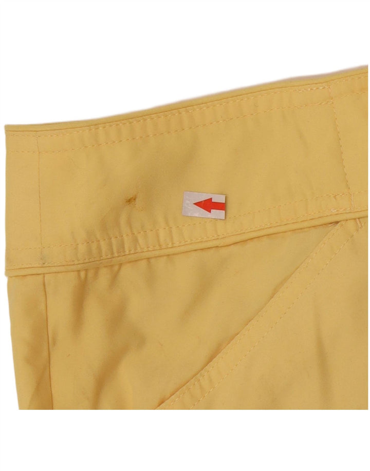 Pantaloni cargo Capri da donna Izod US 12 Large W34 L22 poliestere giallo