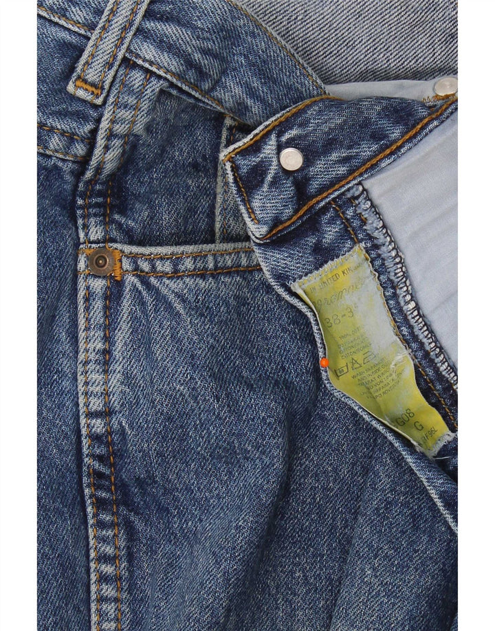 Wrangler Mens Tapered Jeans W38 L35 Blue Cotton
