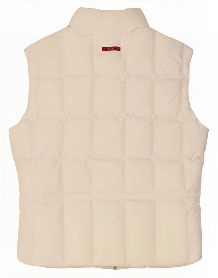 Tommy Hilfiger Womens Padded Gilet UK 14 Large White Polyester