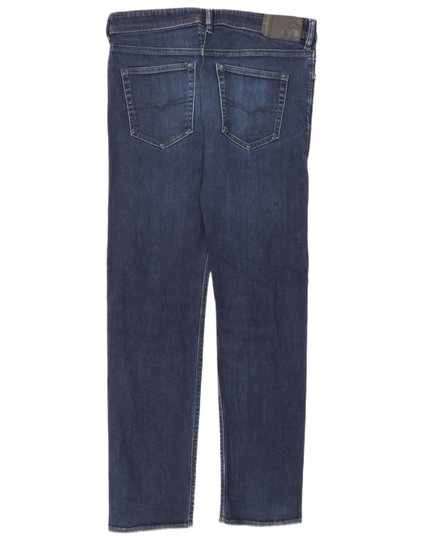 Diesel Herre Buster Regular Slim Tapered Jeans W32 L32 Marineblå Bomuld