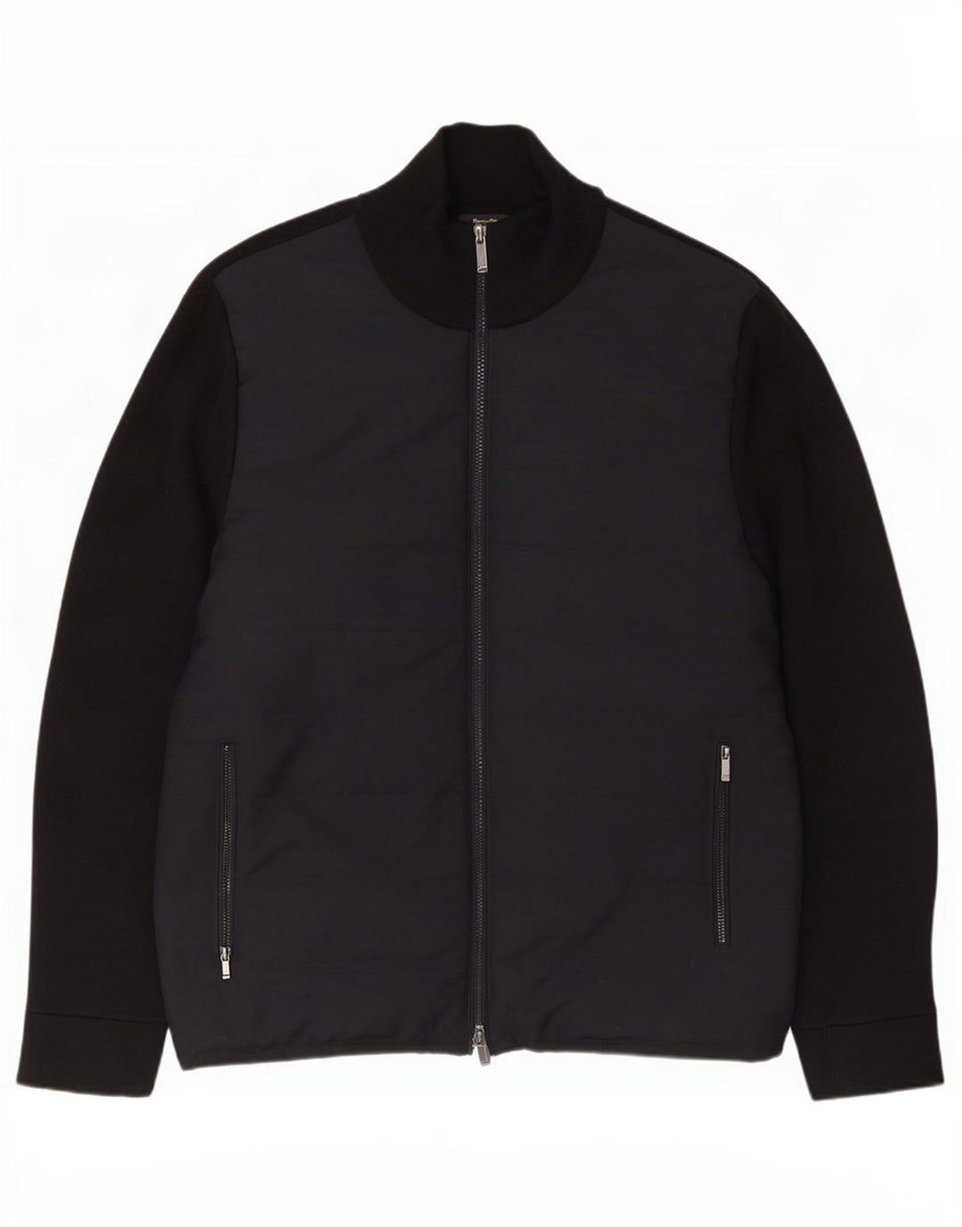 Męska kurtka bomberka Massimo Dutti UK 42 XL, czarna bawełna