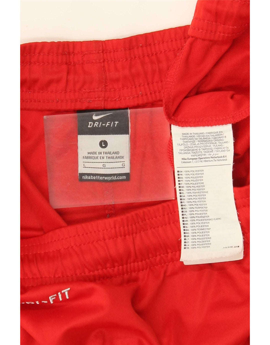 Nike Mens Dri Fit Sport Shorts Large Red Polyester