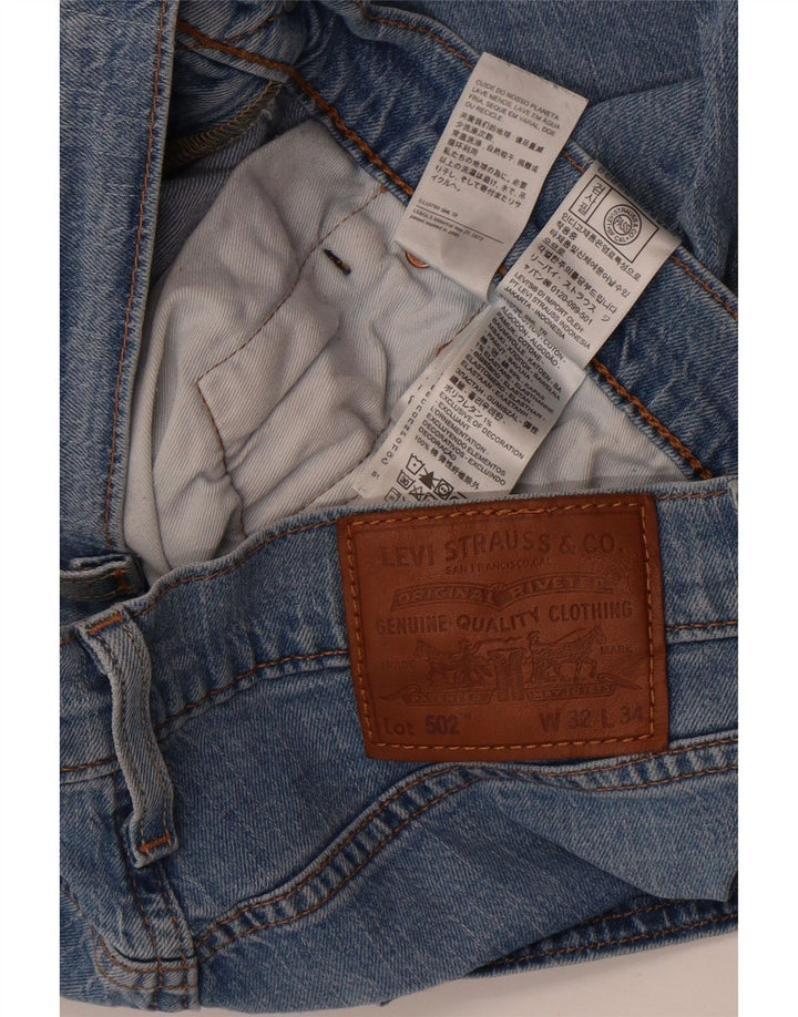 Levi's Mens 502 Tapered Jeans W32 L28 Blue Cotton