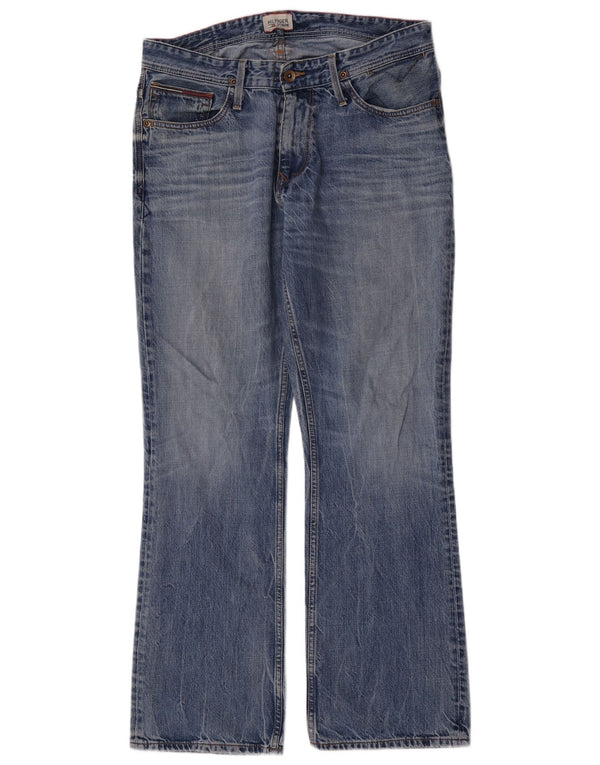 Tommy Hilfiger Jean Larkee Bootcut Homme W34 L32 Bleu Coton
