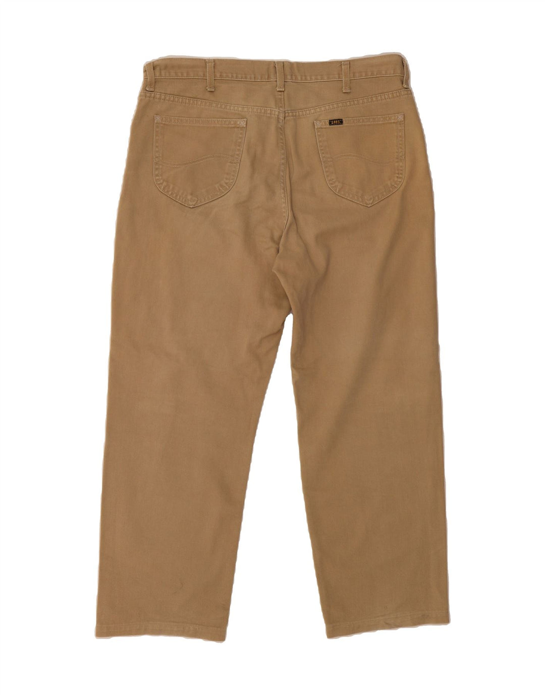 LEE Mens Straight Casual Trousers W40 L28 Beige Cotton Vintage Lee and Second-Hand Lee from Messina Hembry 