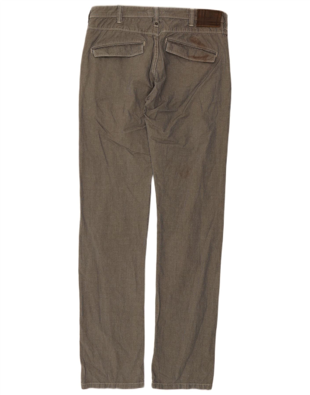 Burberry Mens Straight Chino Trousers W32 L34 Grey