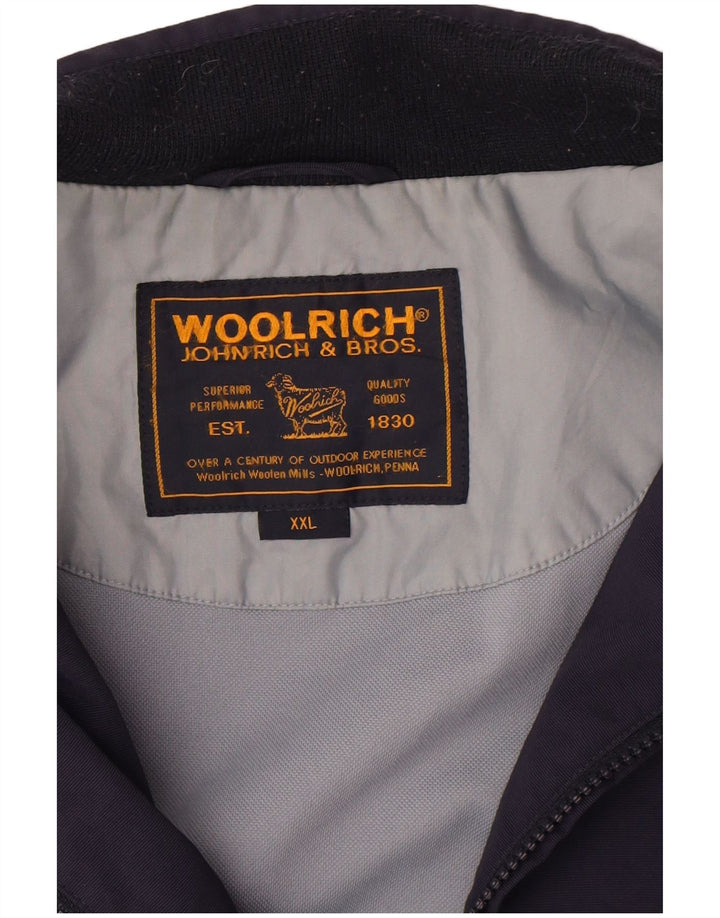 Woolrich Herre Bomber Jacket UK 44 2XL Navy Blue