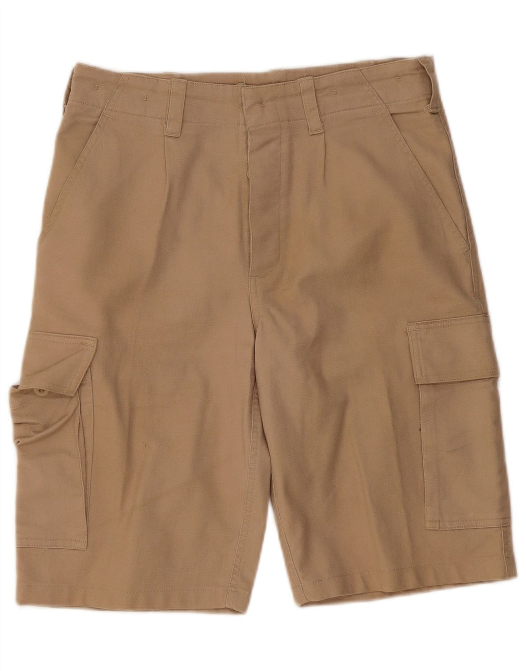 VINTAGE Mens Cargo Shorts IT 46 Small W32  Beige Cotton