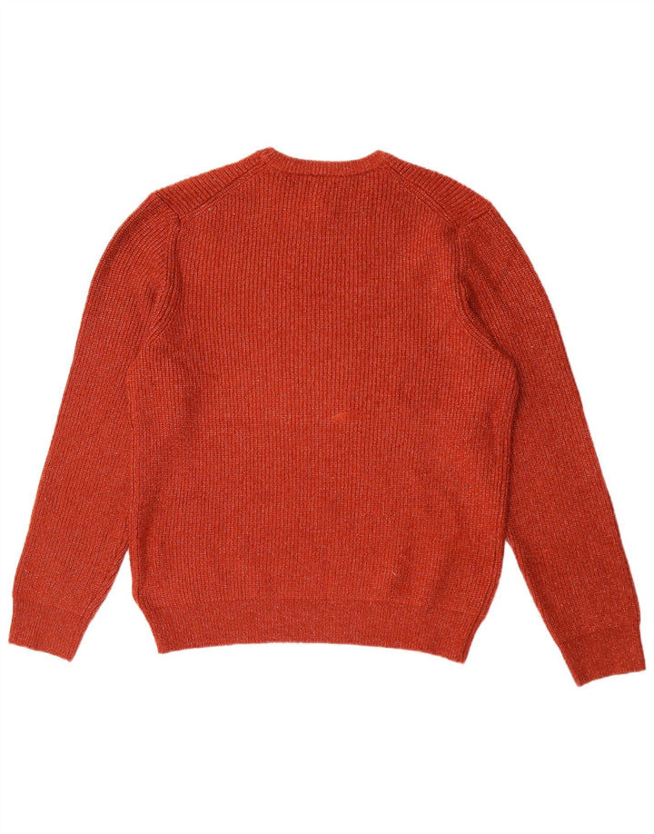 Marks & Spencer Mens Crew Neck Jumper Sweater Medium Brown Flecked