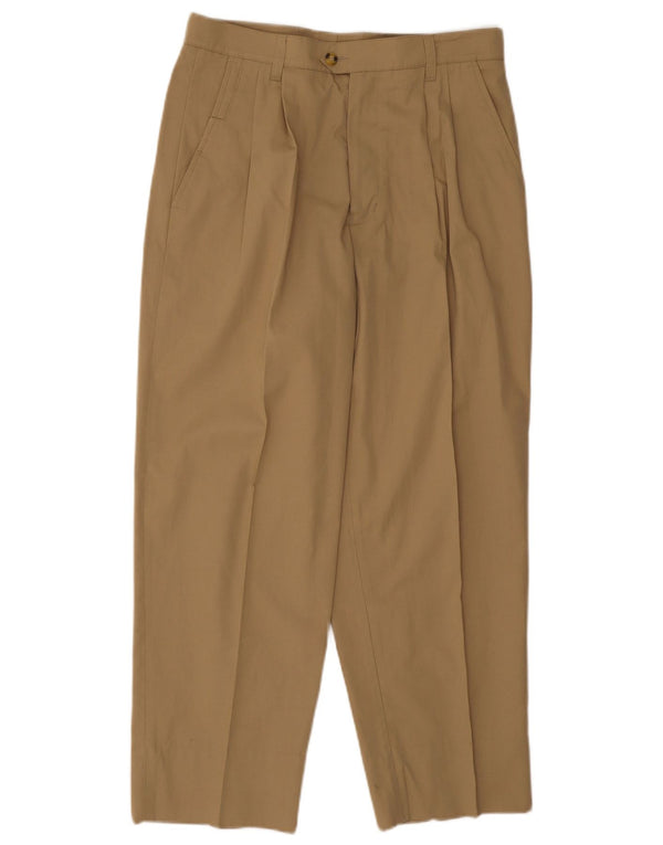 Fila Herren Crop Pegged Chino Hose IT 48 Medium W30 L26 Beige Baumwolle