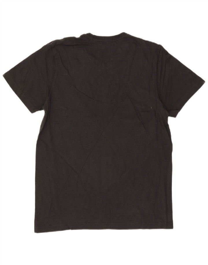 ADIDAS Mens Graphic T-Shirt Top Medium Black Cotton
