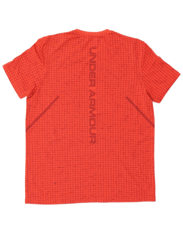 Under Armour Mens Graphic T-Shirt Top Large Red Nylon